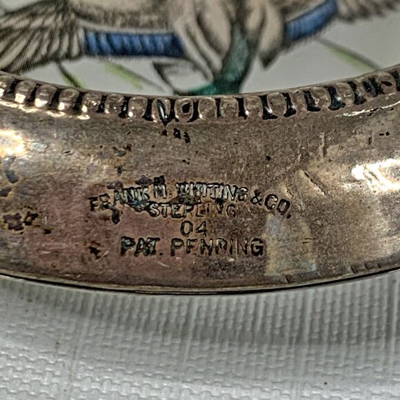 1940s Frank Whiting Sterling Silver Coasters Barware Glass Vintage Cocktail - Picture 5 of 8
